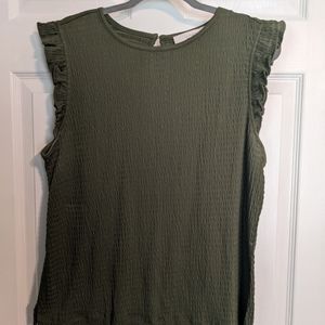 Loft shirt, green, size large